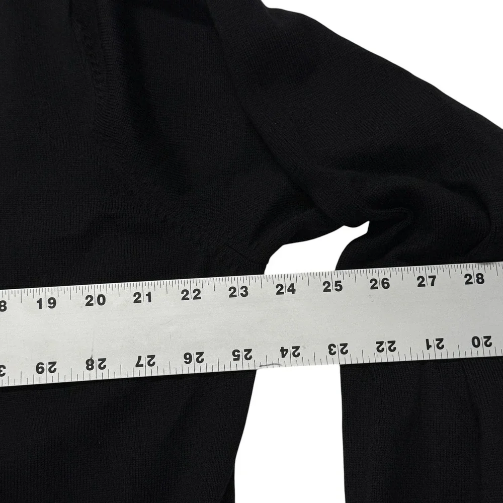 Brooks Brothers Mens XL Black Merino Wool Blend Crewneck Sweater NWT Pullover